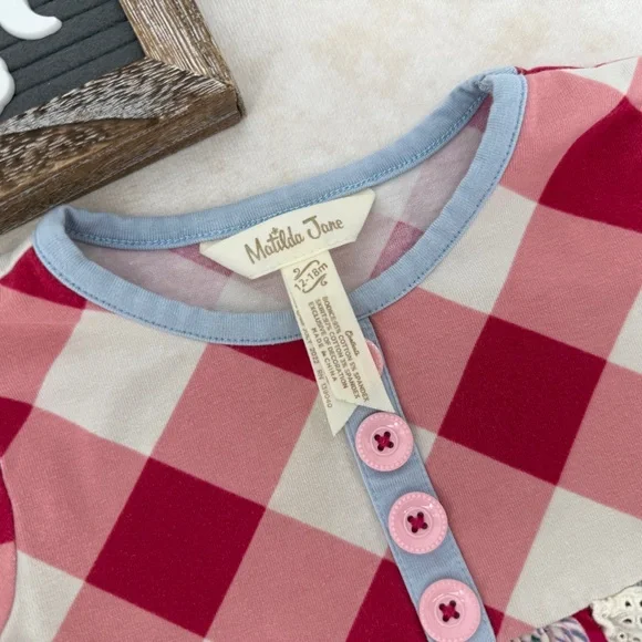 Matilda Jane Red and Blue Long Sleeve Tee - Picture 2 of 3